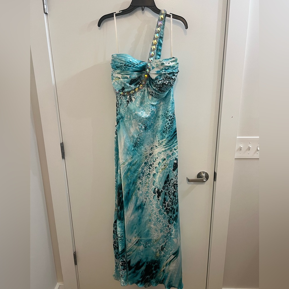 Ruched Tube Top Prom/Maxi Dress with Sequins